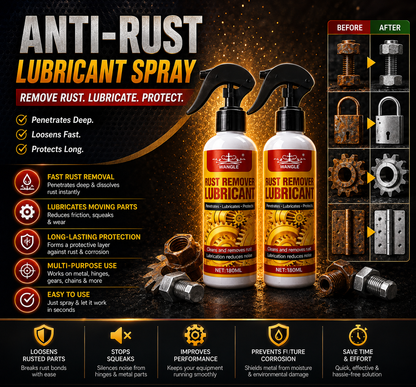 🔥 Homelyfair™ Anti-Rust Lubricant Spray | Removes Rust, Stops Squeaks & Protects Metal |🎁 Buy 1, Get 1 FREE – Limited Stock